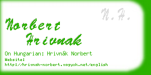 norbert hrivnak business card